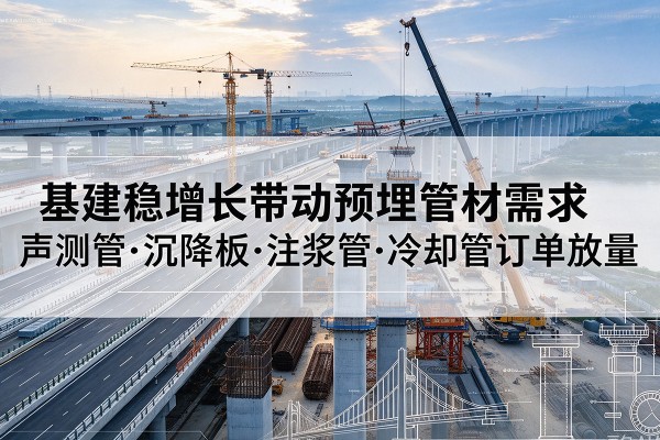 利通基建稳增长带动预埋监测管材需求，声测管、沉降板、注浆管订单持续放量
